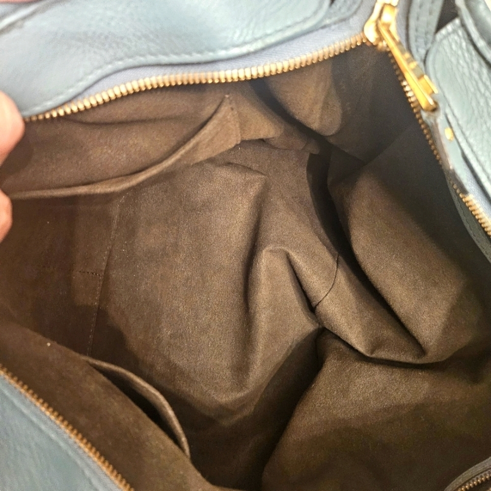 Louis Vuitton Mahina Cirrus PM Tote in Blue โ Strap, Lock & Key, Dustbag, COA - Picture 12 of 16